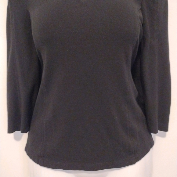 Forever 21 - Black 3 Quarter Sleeves Blouse - Picture 4 of 13